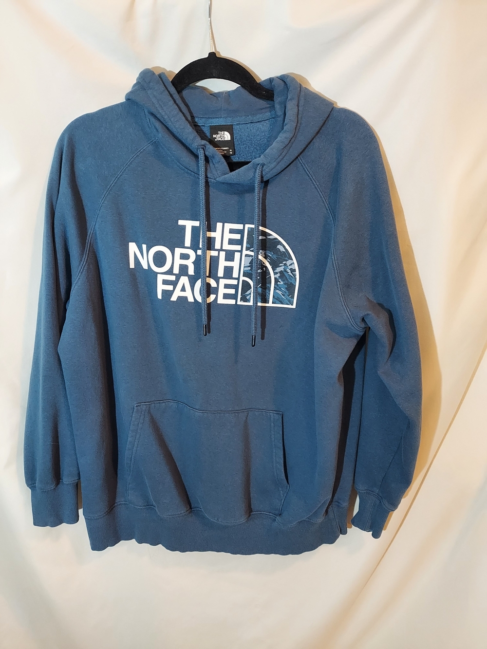 The North Face Women's Half Dome Graphic Pullover Hoodie Blue Size XL